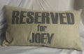 Personalized Pet Pillow Cover – Linen Farmhouse Decor, Custom Dog/Cat Name