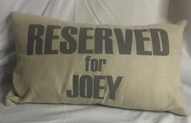 Personalized Pet Pillow Cover – Linen Farmhouse Decor, Custom Dog/Cat Name