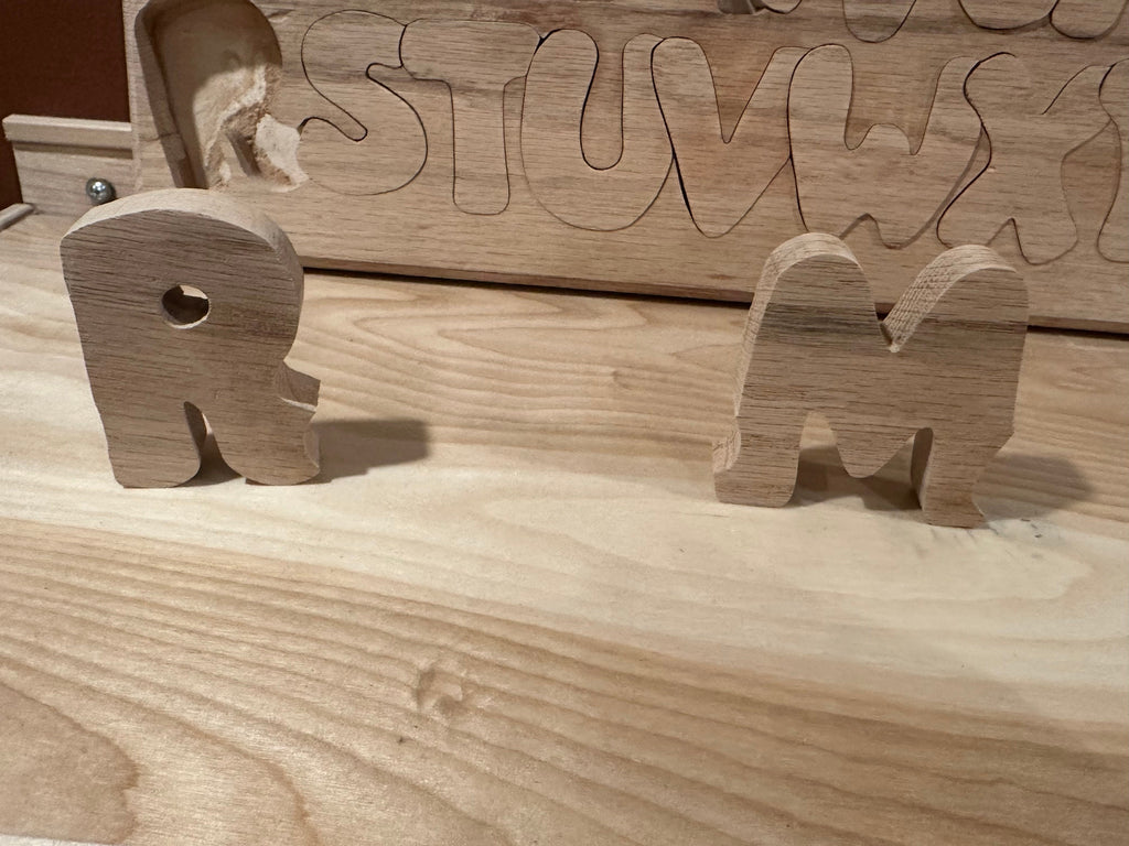 Personalized Wooden Alphabet Name Puzzle | Montessori Toy, Nursery Decor