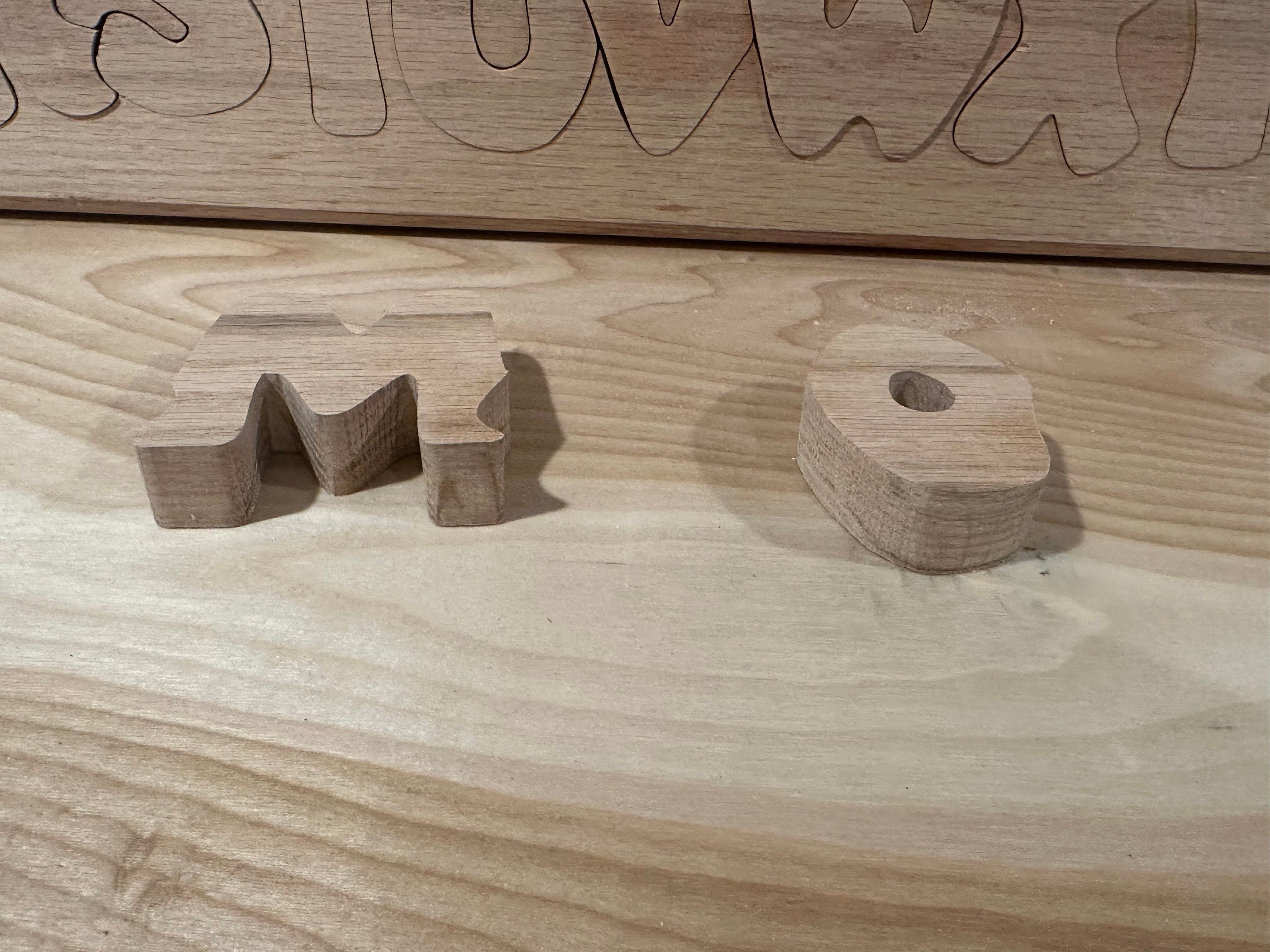 Personalized Wooden Alphabet Name Puzzle | Montessori Toy, Nursery Decor