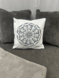 Give Sassy Vibes with Mandala Rhinestone Pillow Cover - Black, "fuck-off" One-of-a-Kind