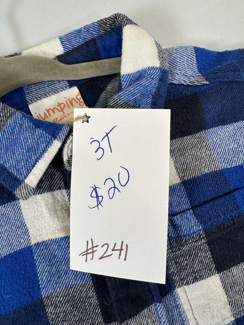 Upcycled Toddler Flannel Shirt – Tractor Design, Size 3T