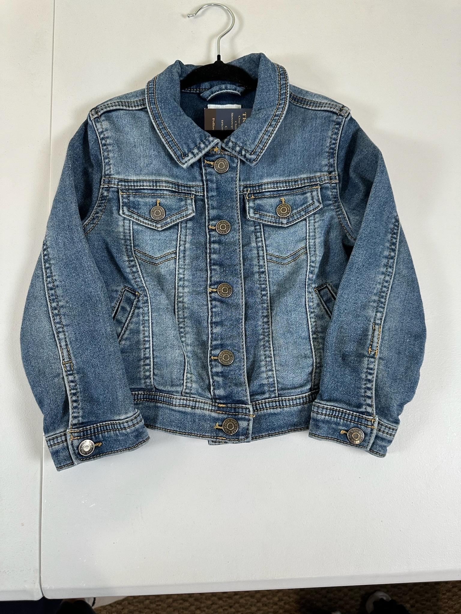 Upcycled Toddler Denim Jacket – Size 4T | All-American Baby | One of a Kind