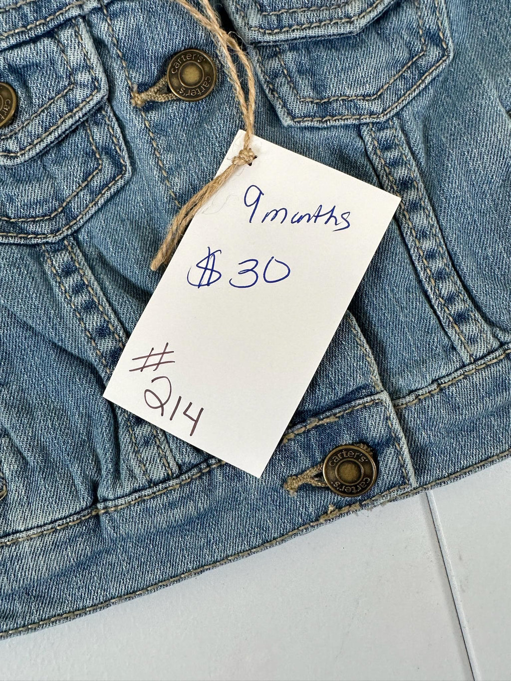 Valentine Baby Denim Jacket – Love Gnome & Truck Design (9 Month)