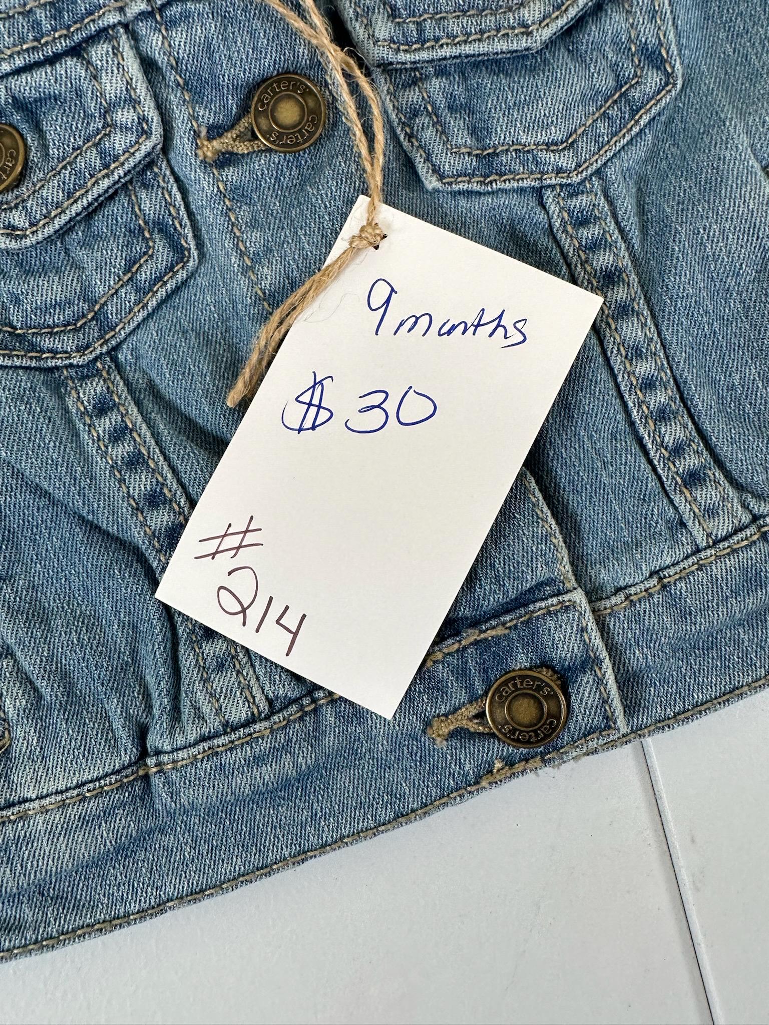 Valentine Baby Denim Jacket – Love Gnome & Truck Design (9 Month)