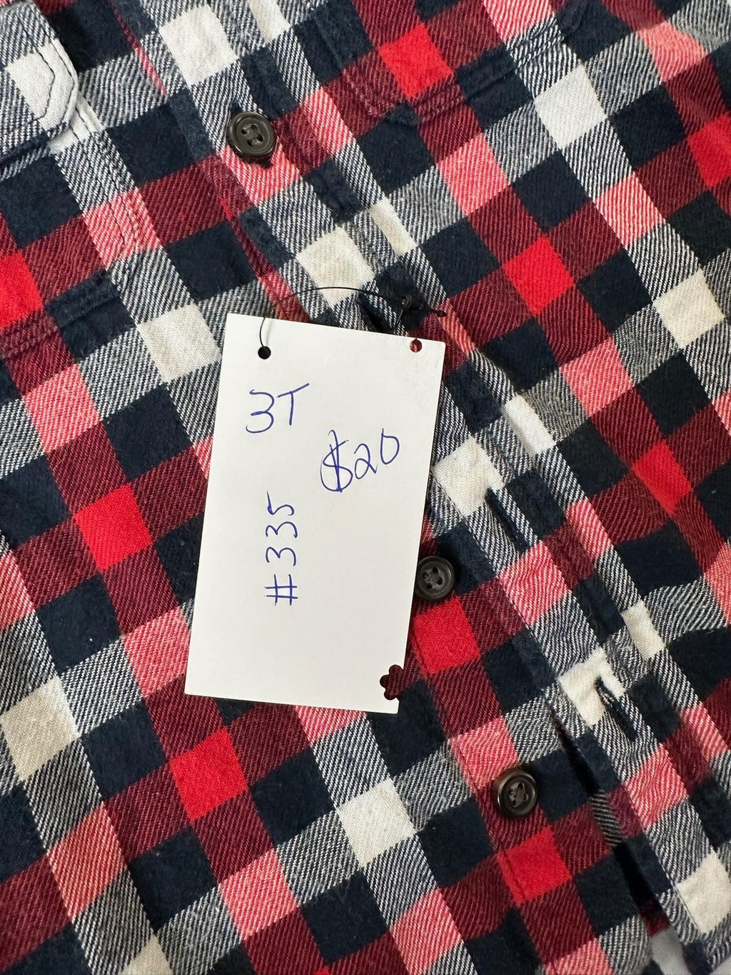 Upcycled Toddler Flannel Shirt 3T – Nautical Boat Appliqué | One of a Kind Kids Shirt