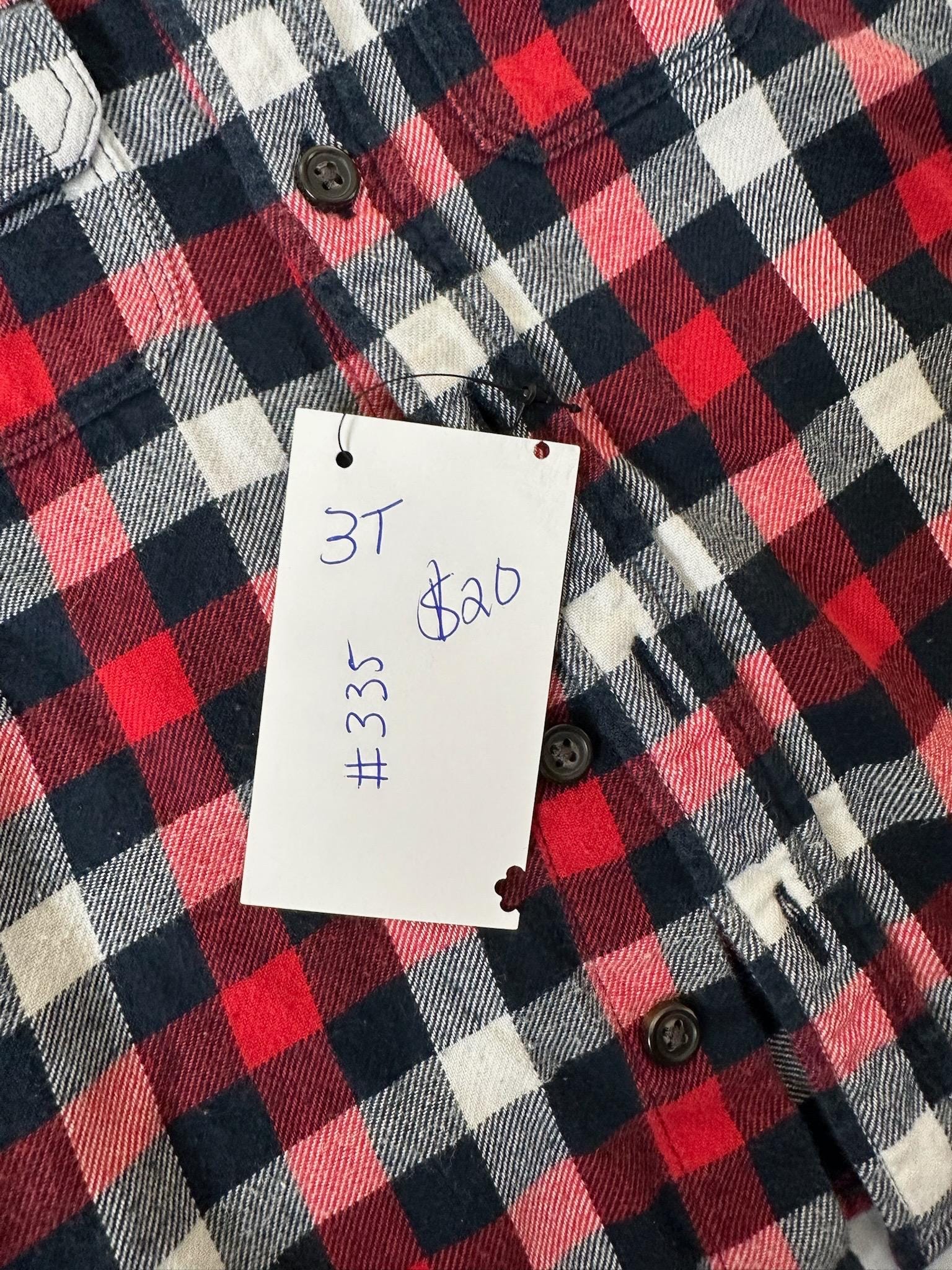 Upcycled Toddler Flannel Shirt 3T – Nautical Boat Appliqué | One of a Kind Kids Shirt