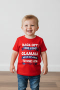 Funny Glamma Toddler Shirt | Red Graphic Tee, 2T