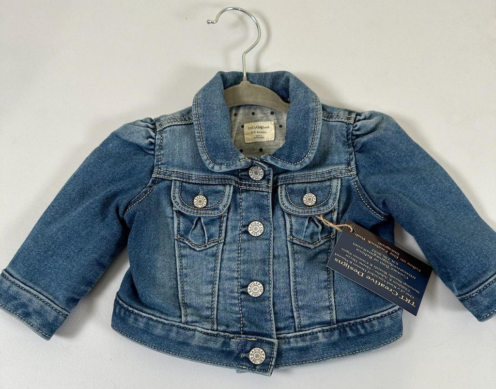 Upcycled Baby Gap Denim Jacket (0-6 Months) – Valentine Gnome Design