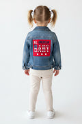 Upcycled Toddler Denim Jacket – Size 4T | All-American Baby | One of a Kind