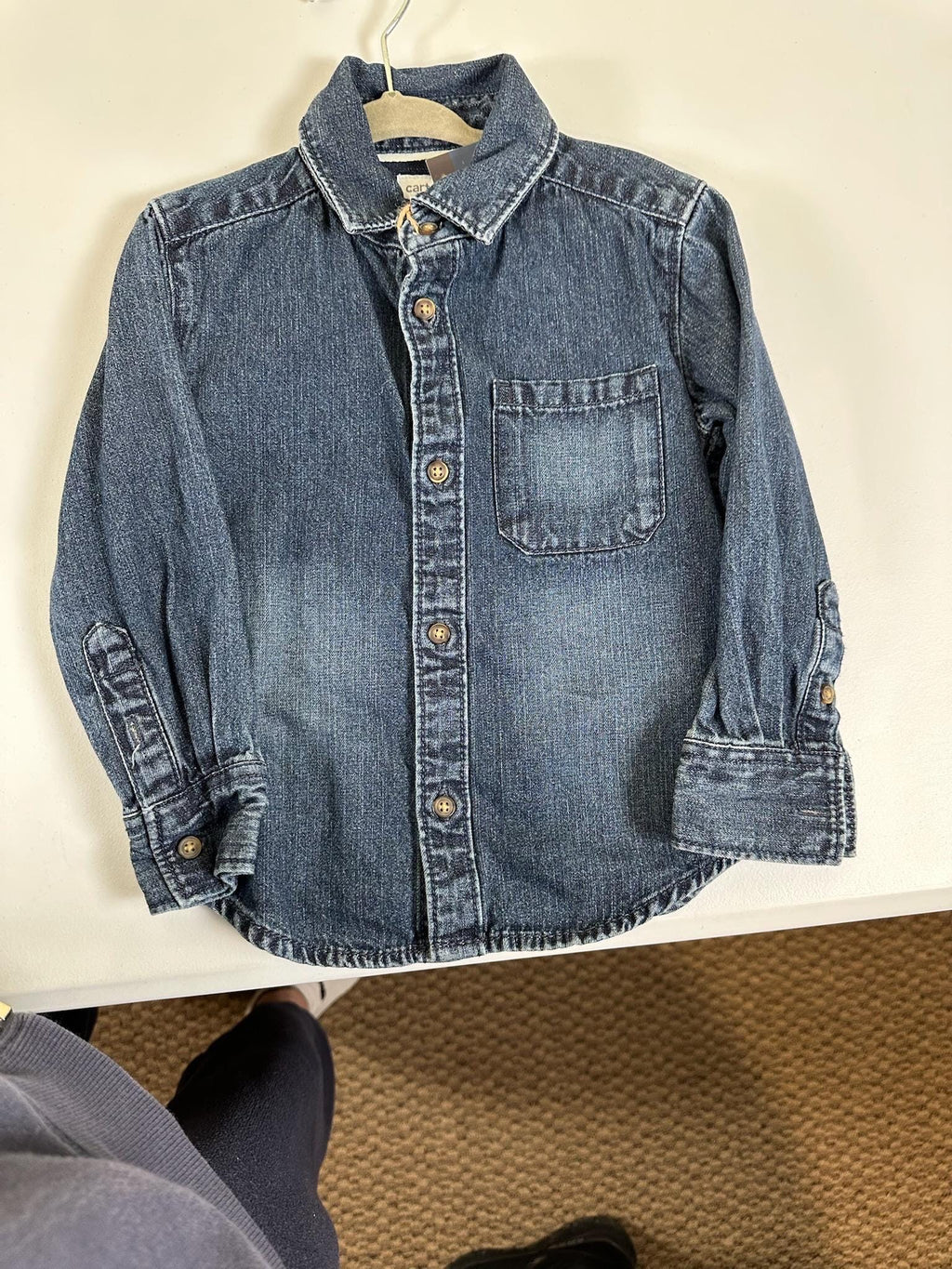 Kids Western Denim Jacket – Highland Cow, Cowgirl Outfit (2T Size)
