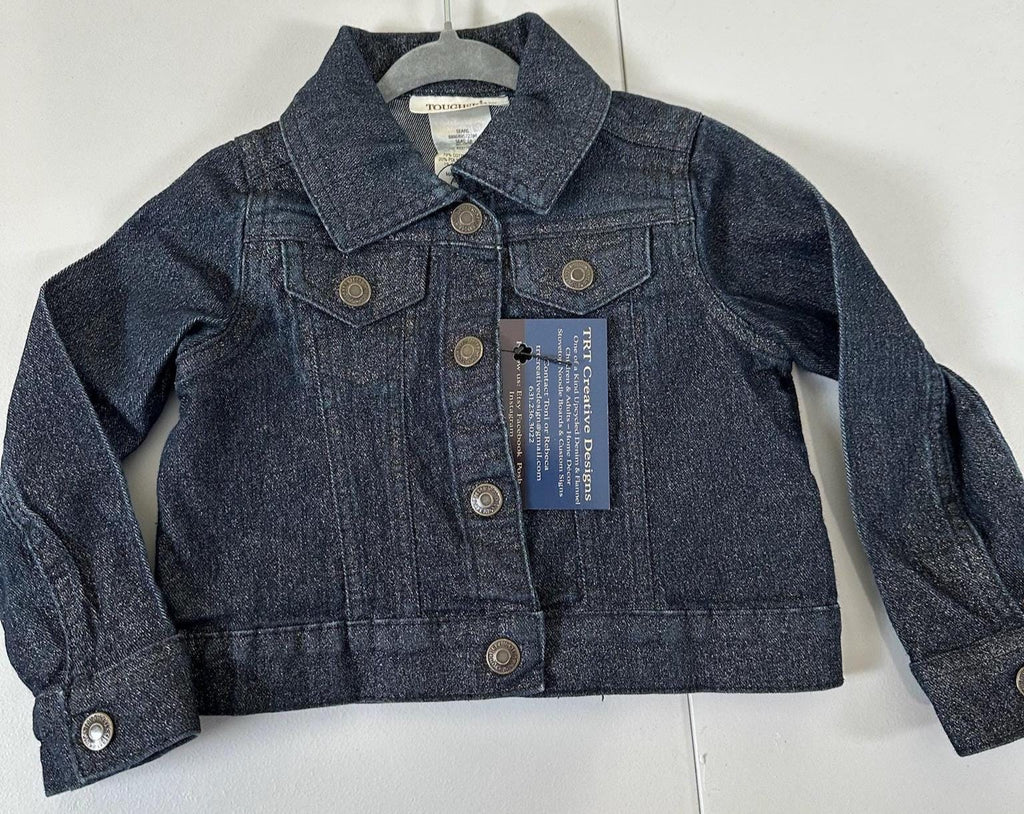 Handmade Easter Bunny Denim Jacket – Toddler Girl 2T, Spring Outfit