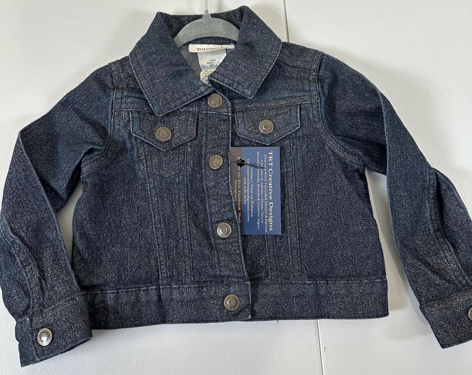 Handmade Easter Bunny Denim Jacket – Toddler Girl 2T, Spring Outfit