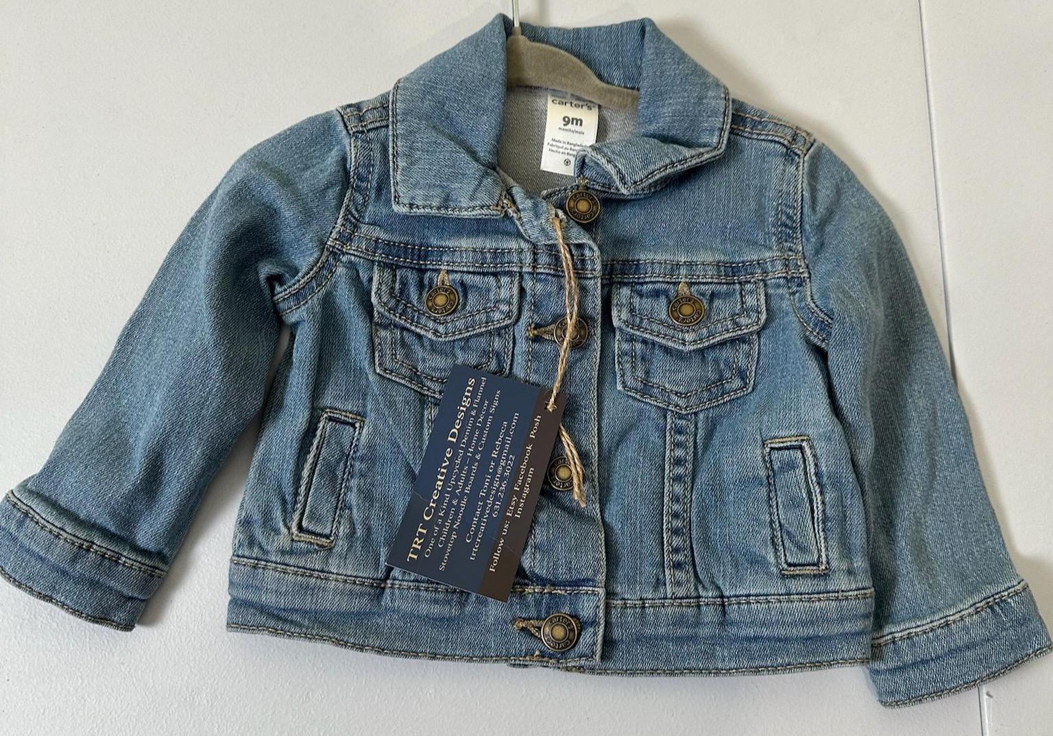 Valentine Baby Denim Jacket – Love Gnome & Truck Design (9 Month)