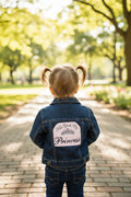 Upcycled Toddler Denim Jacket 2T | NYC Princess Crown