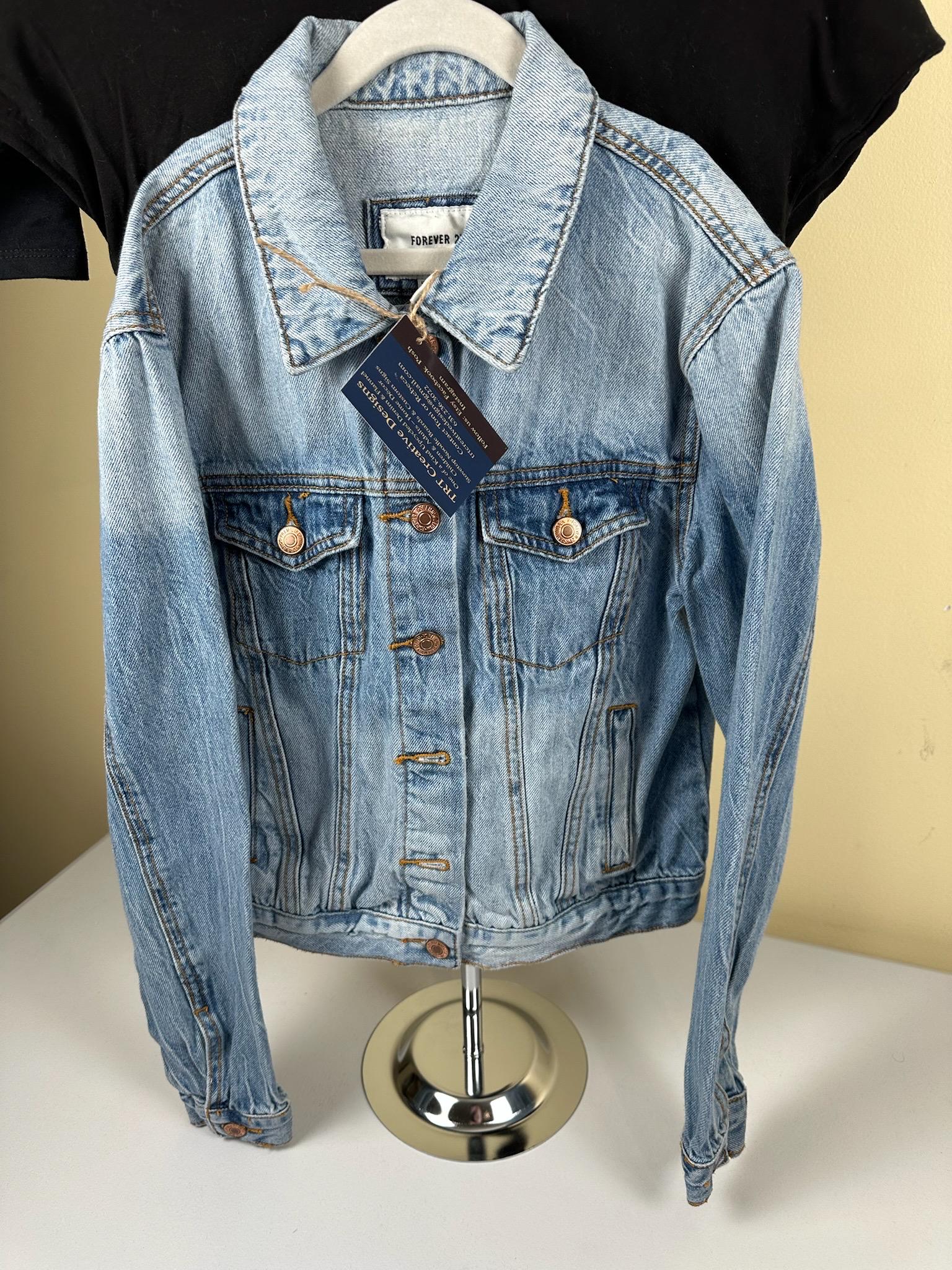 Let’s go girls Jean Jacket. Size small.