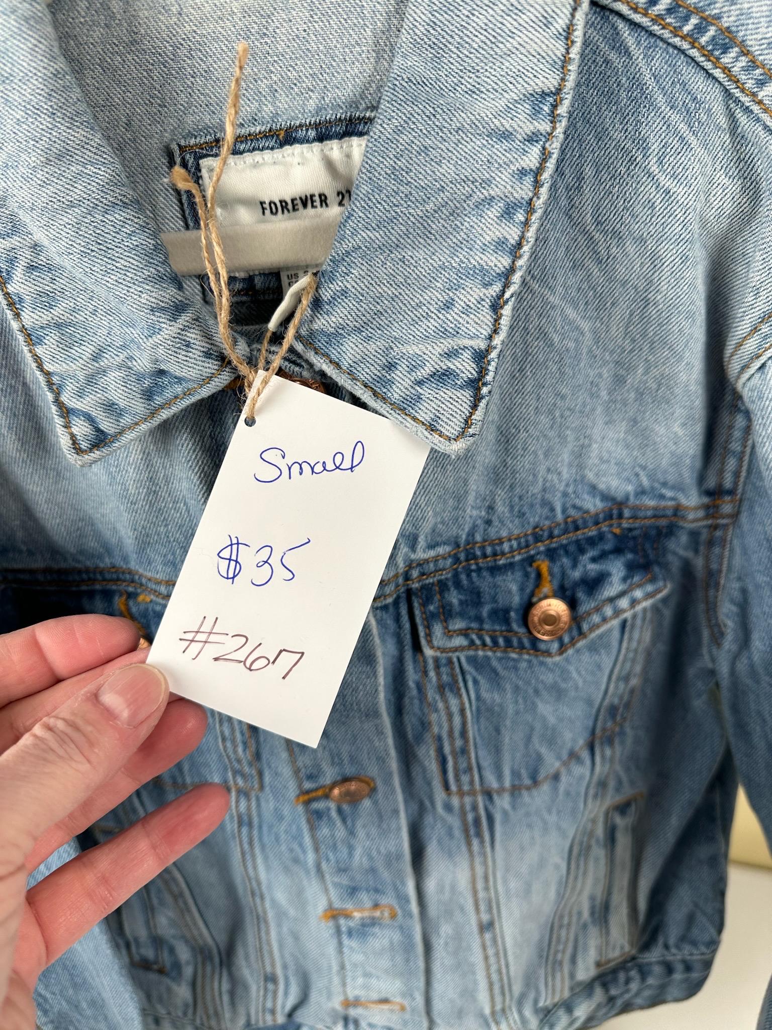 Let’s go girls Jean Jacket. Size small.