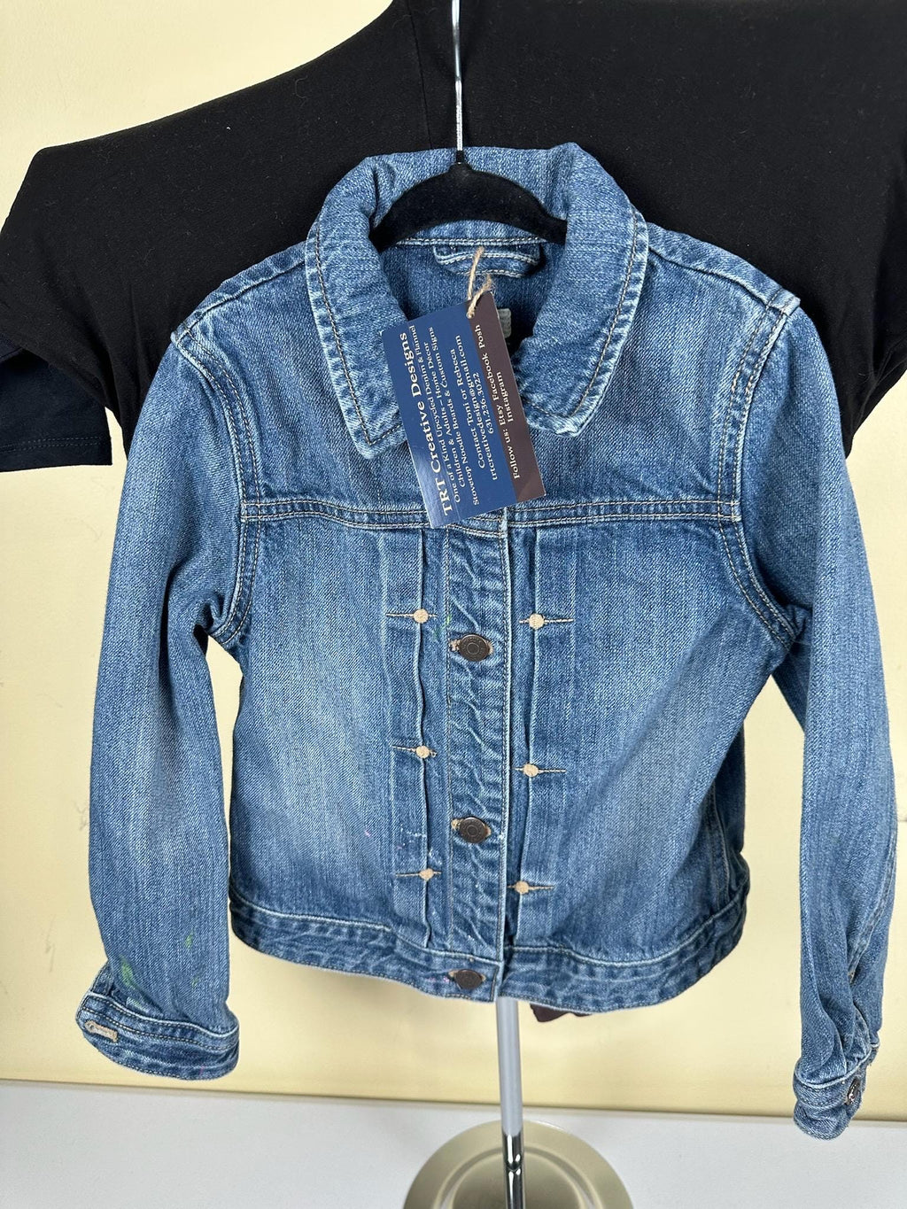 Denim jack. Cutest fan NY Giants size youth 6/7