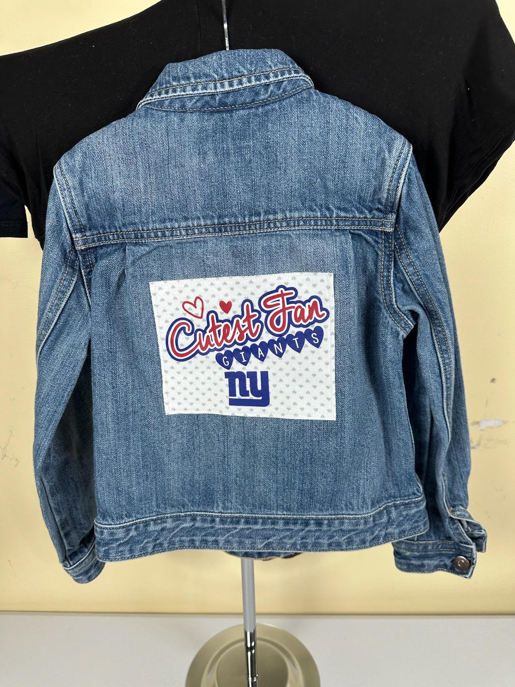 Denim jack. Cutest fan NY Giants size youth 6/7