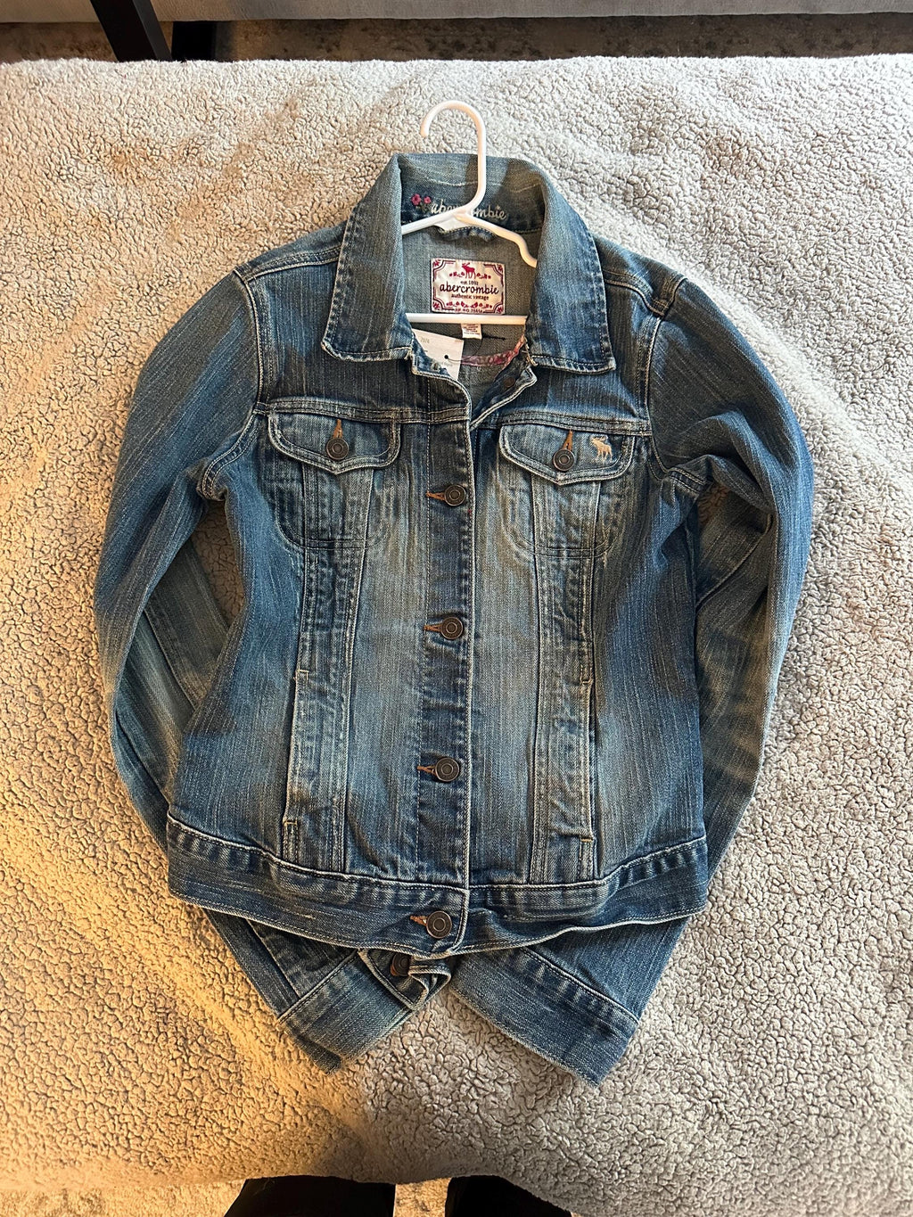 Peace love denim jacket