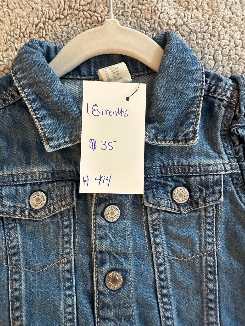 Denim jacket with daddy’s girl