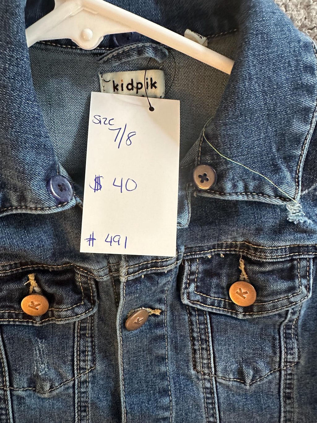 Denim jacket with Disney on the back