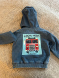 Local hero fire to the rescue denim jacket