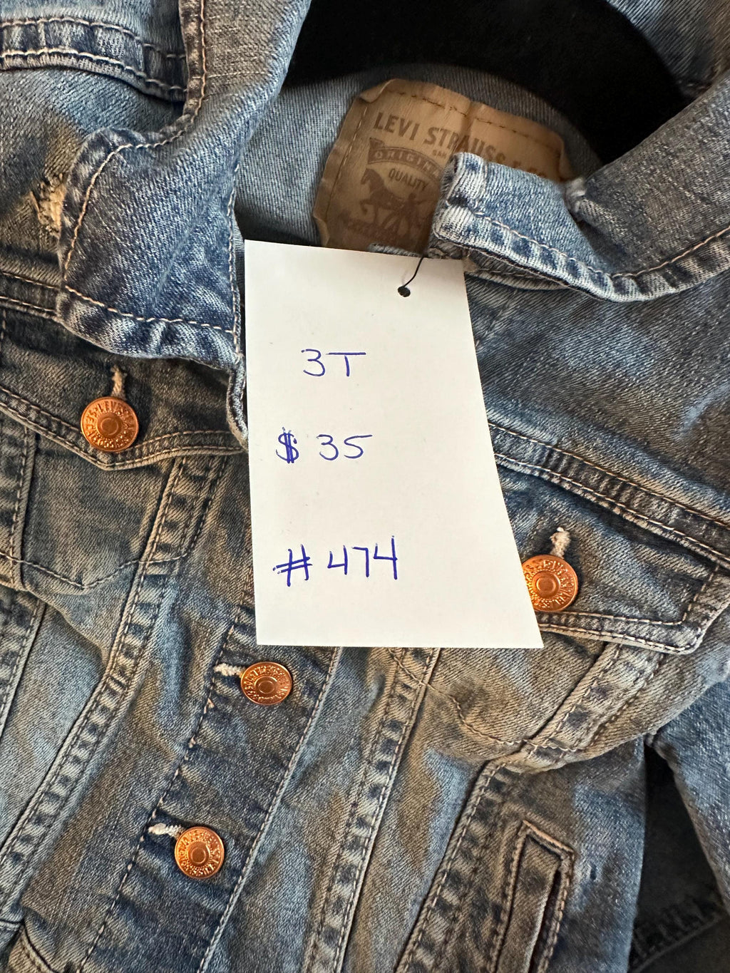 Denim jacket would take me out to the ball game, New York