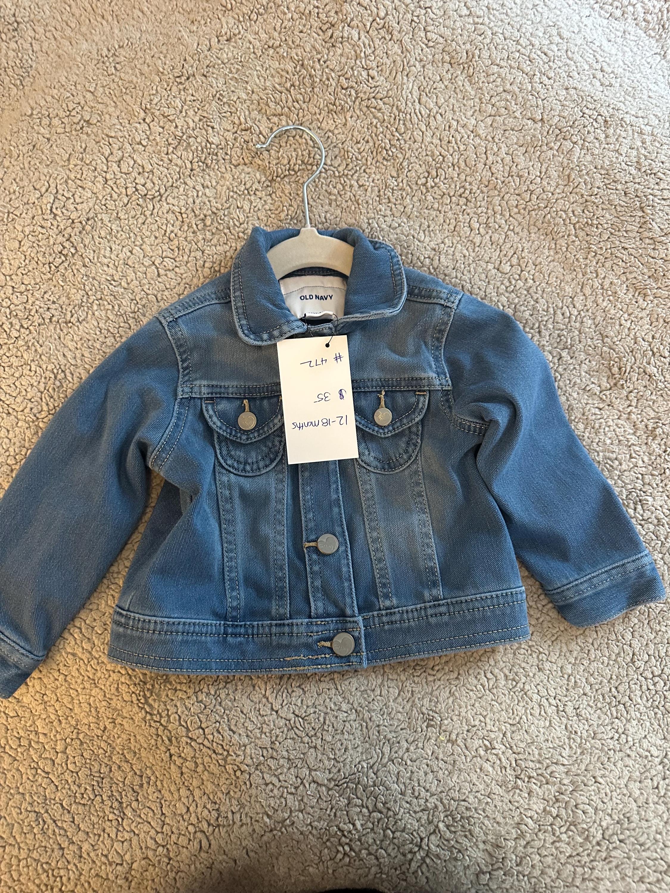 Denim jacket with stomp stomp