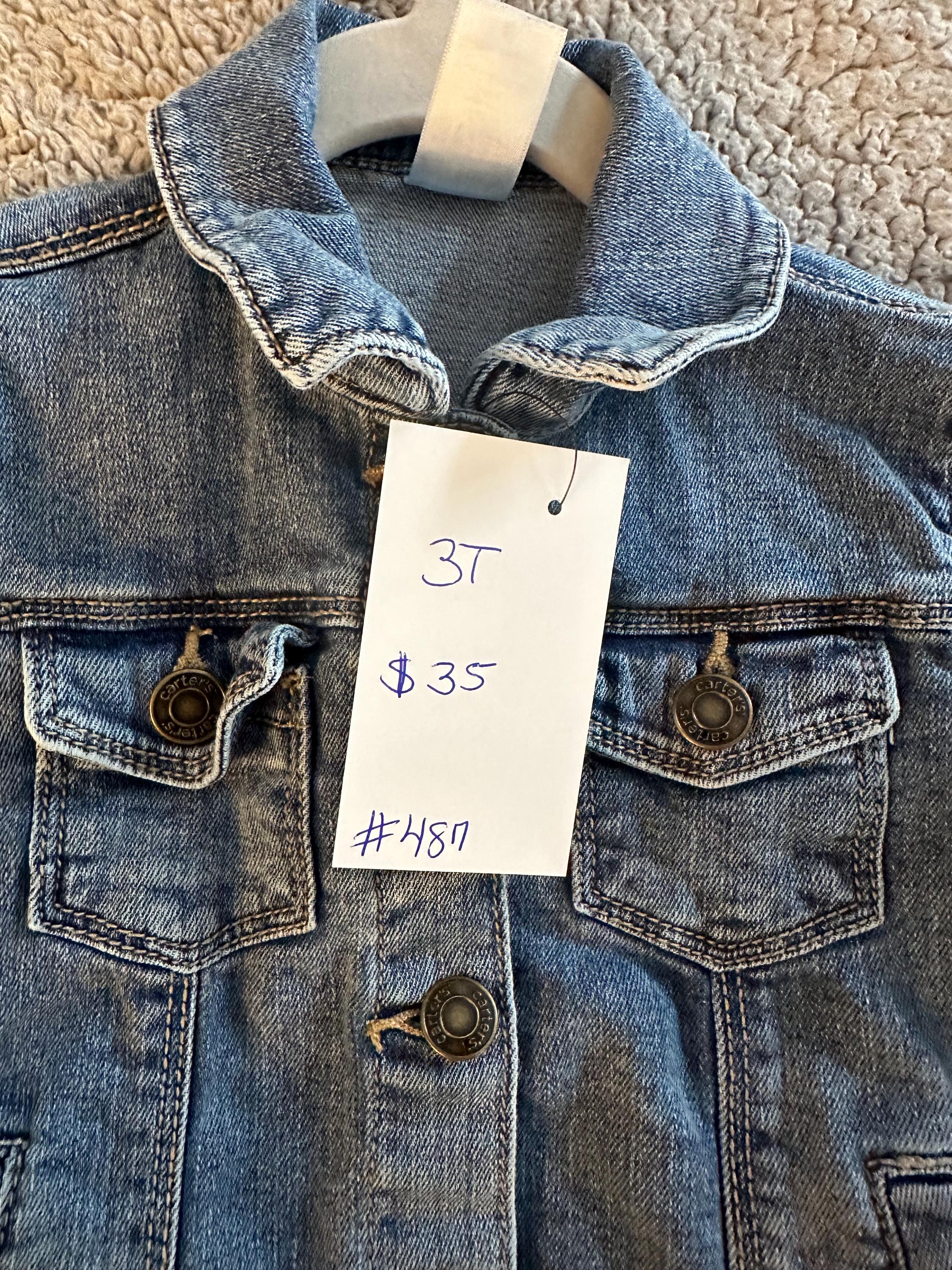 Denim jacket with Sesame Street on the back