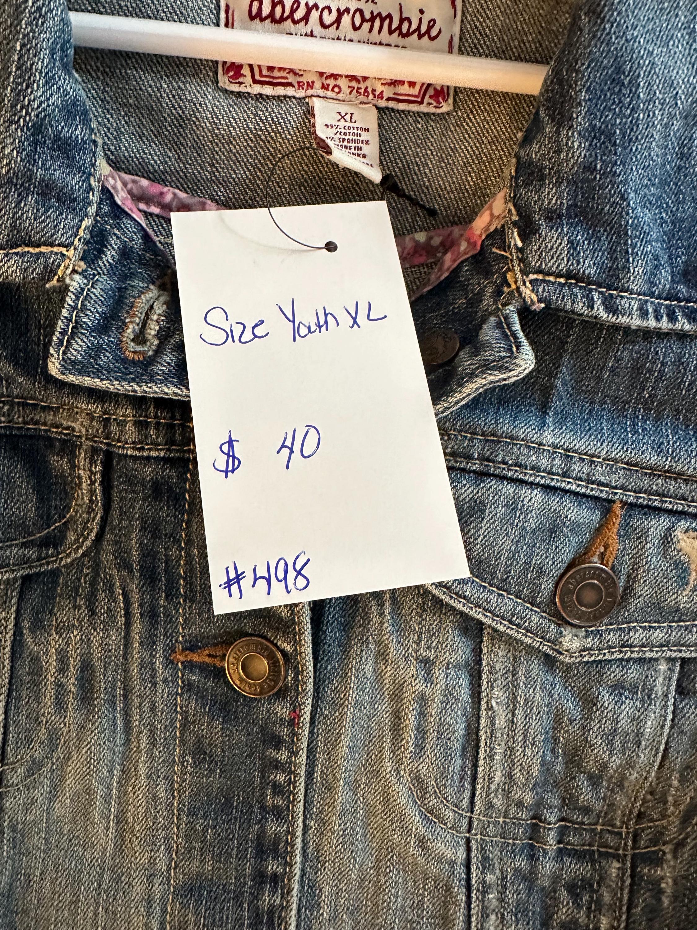 Peace love denim jacket
