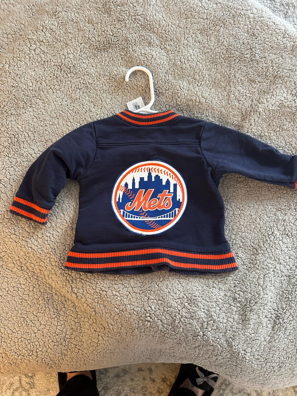 Denim jacket, future All-Star with Mets on the back