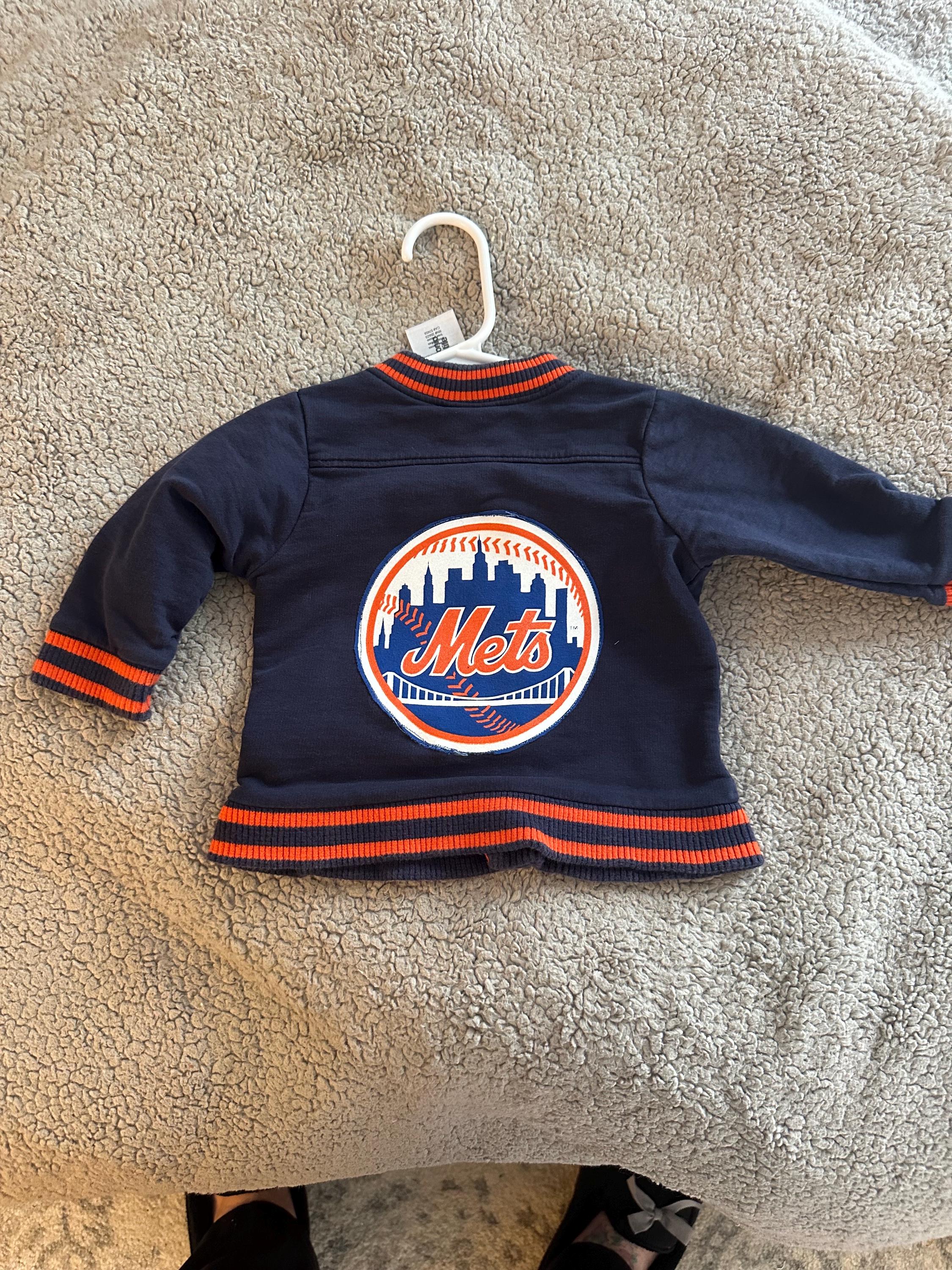 Denim jacket, future All-Star with Mets on the back