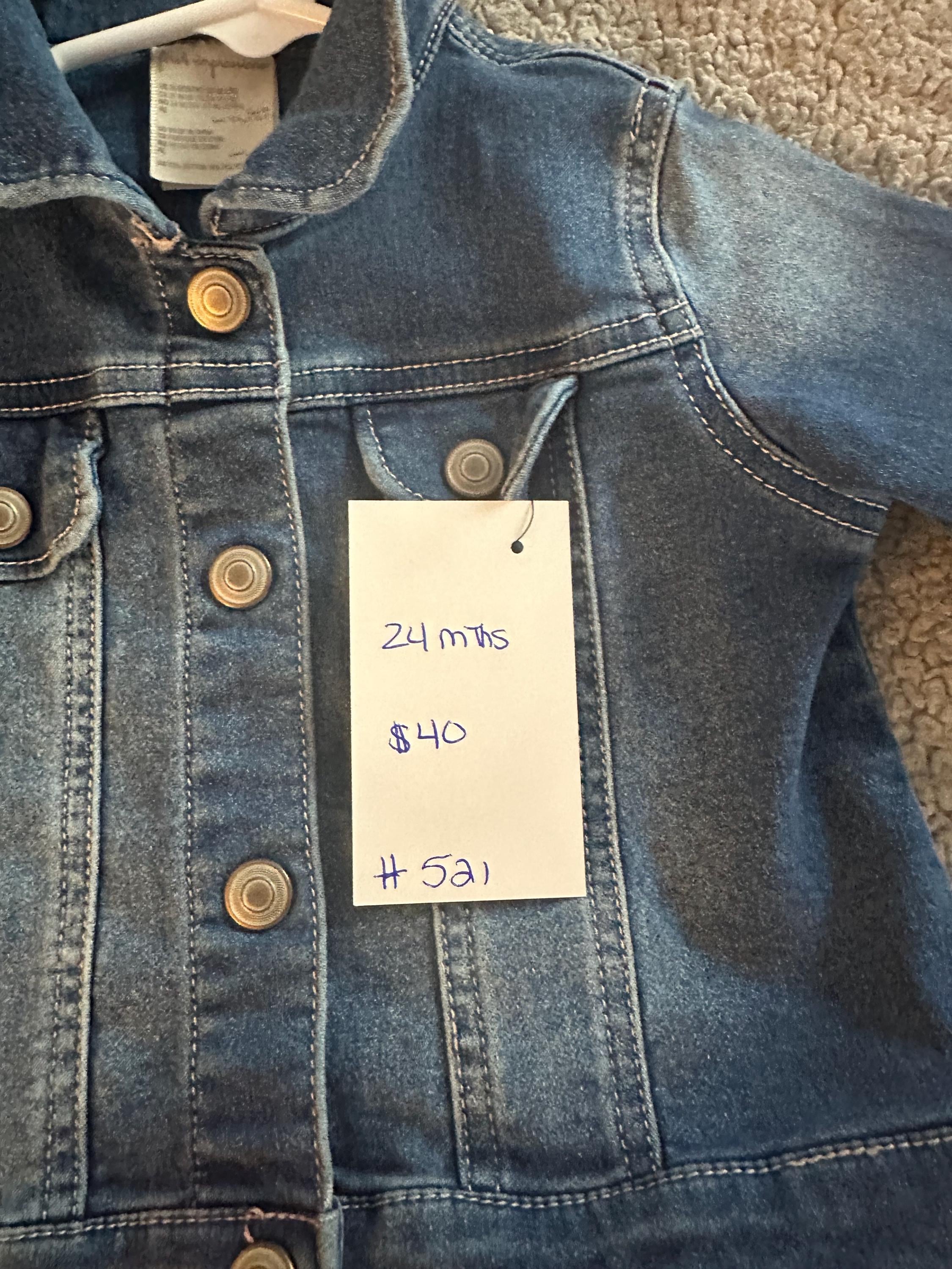 Toddler Fire Truck Denim Jacket | Upcycled Kids Jean Jacket | Handmade Boys Jacket | Firefighter Toddler Outfit | Size 24 Months