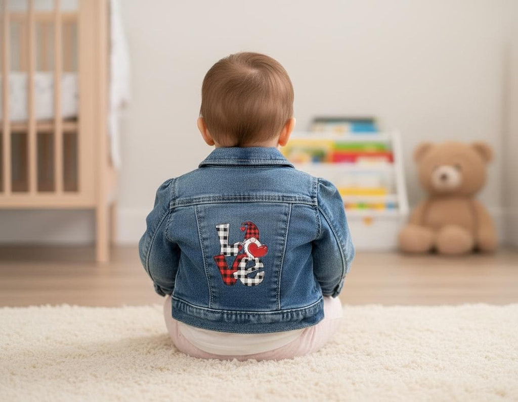 Upcycled Baby Gap Denim Jacket (0-6 Months) – Valentine Gnome Design