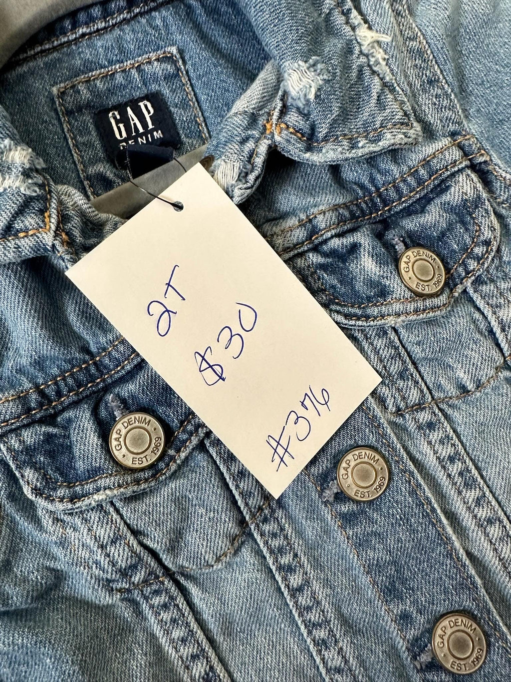 Upcycled Toddler Denim Jacket 2T – Mama’s Mini Leopard Appliqué