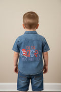 Dr. Seuss Inspired Denim Shirt – Personalized Kids Outfit