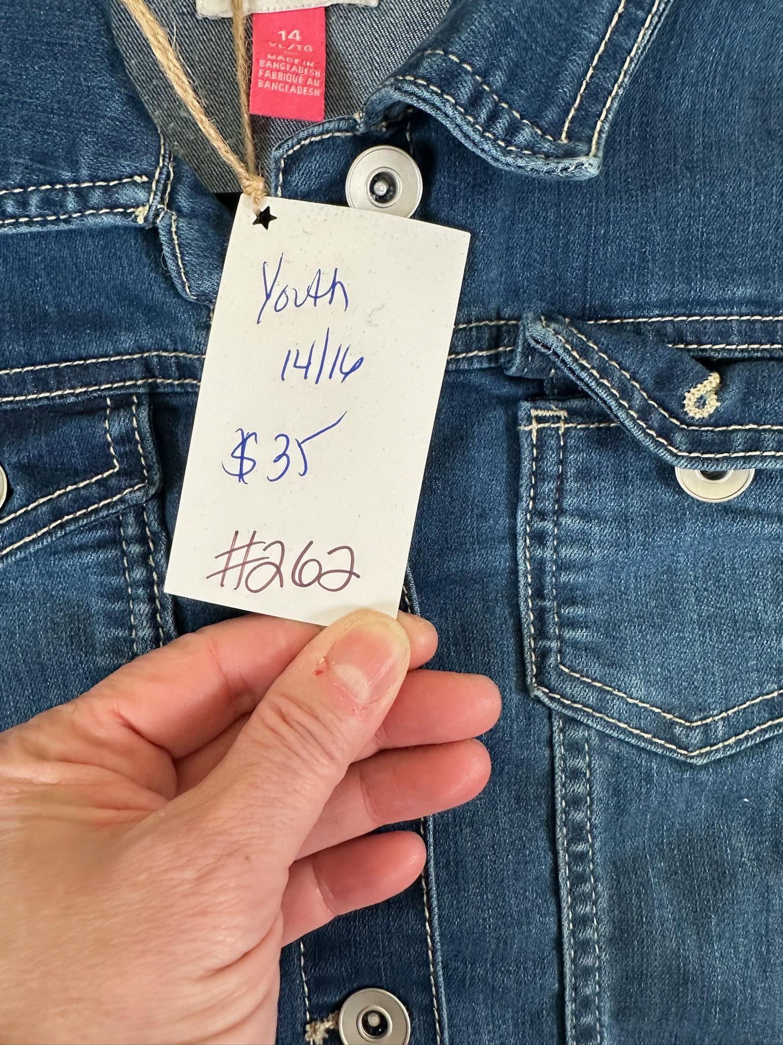 Disney inspired Upcycled Youth Denim Jacket 14/16 | Deconstructed Jean Jacket | Disney-inspired Character Patch Jacket | Vintage Kids Denim