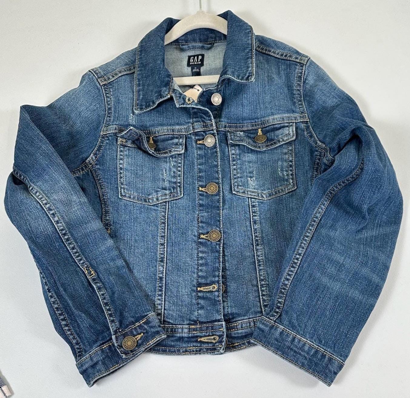 Upcycled Wicked Elphaba Denim Jacket | Musical Theater, Youth XL