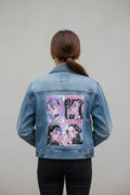 Upcycled K-Pop Anime Denim Jacket | Youth XL, One-of-a-Kind