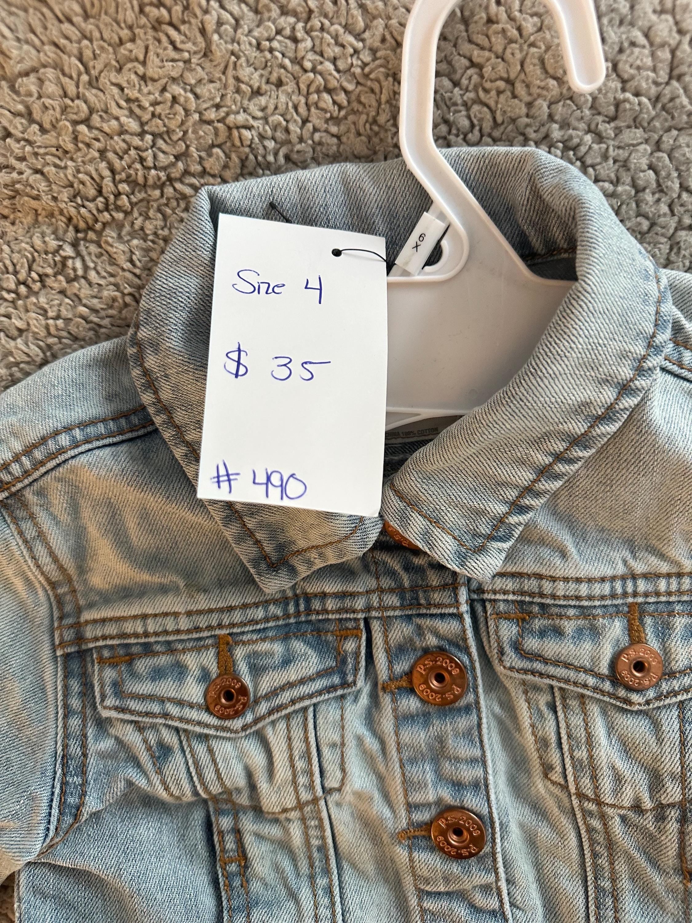Boys Racing Denim Jacket | Size 4 Boys Jean Jacket | Upcycled Kids Jacket | Truck & Camper Jacket | Lets Race Denim Coat