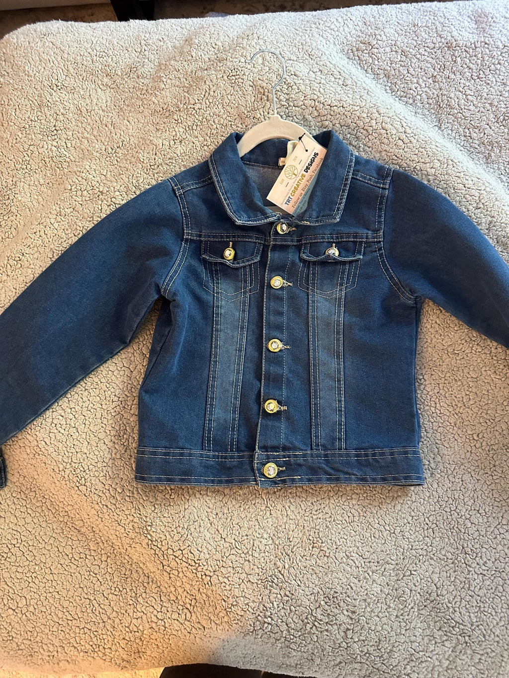 Princess Inspired Denim Jacket | Girls Jean Jacket | Upcycled Kids Jacket | Besties Jacket | Size 6 Girls Clothing | Handmade Fashion