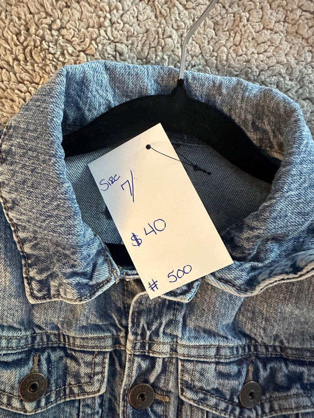 Race Car Denim Jacket | Boys Jean Jacket | Upcycled Kids Jacket | Sports Car Jacket | Youth Size 7 | Handmade Kids Clothing