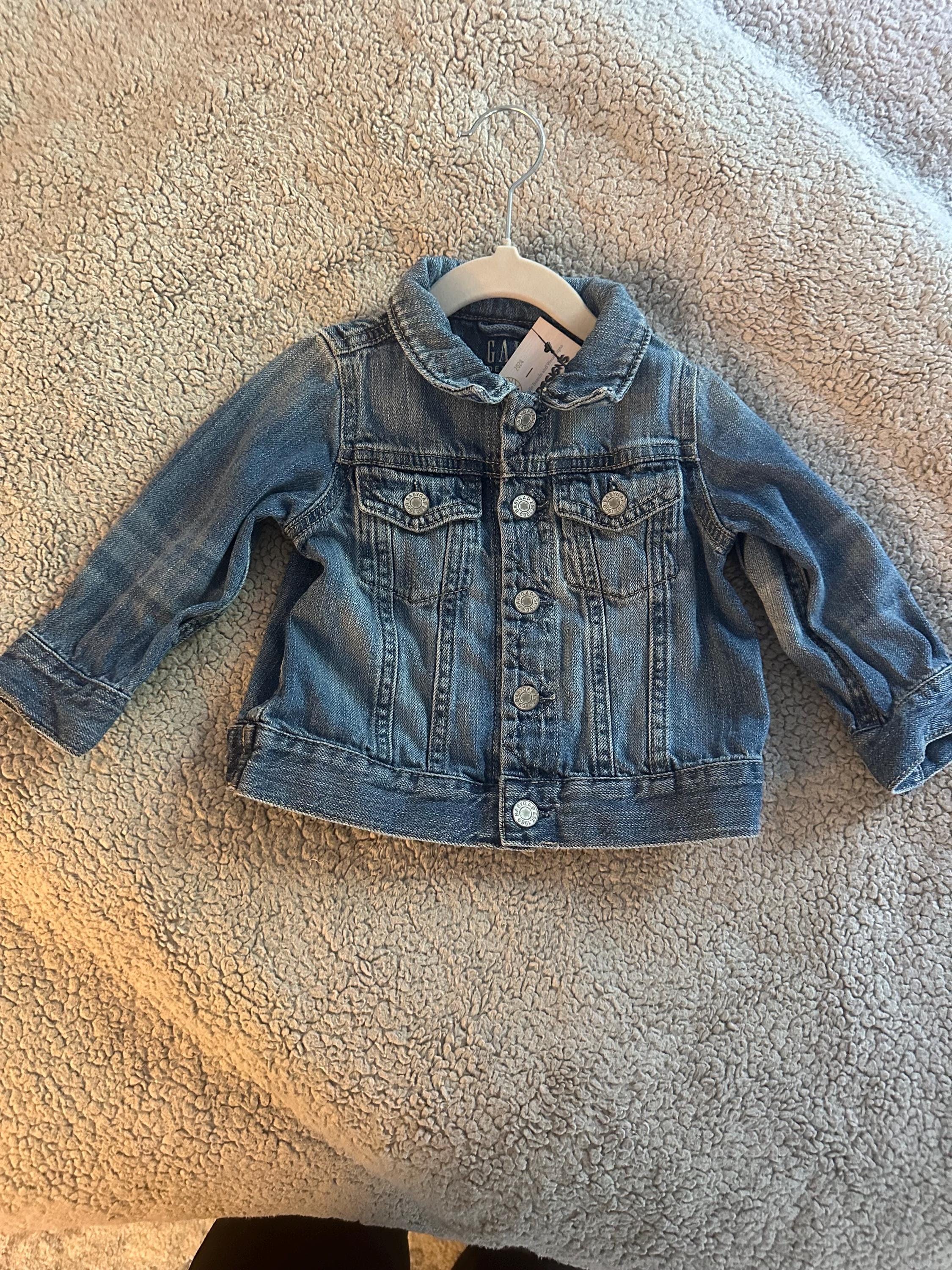 Grandpa’s Sidekick Denim Jacket | Baby Boy Jean Jacket | Upcycled Toddler Jacket | Handmade Baby Clothes | 12-18 Months | One of a Kind