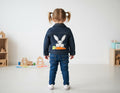Handmade Easter Bunny Denim Jacket – Toddler Girl 2T, Spring Outfit