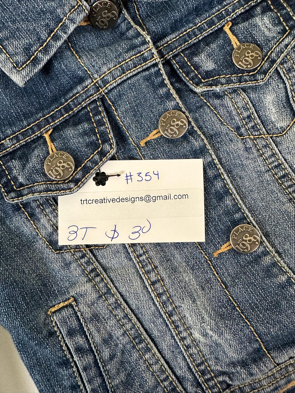 Upcycled Toddler Denim Jacket 3T – Superhero Back Patch | One of a Kind Kids Jean Jacket
