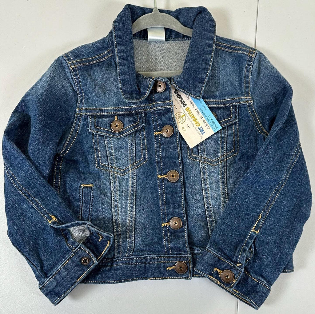 Straight Outta Diapers Jacket | 4T Toddler Denim Jacket Funny Baby Gift