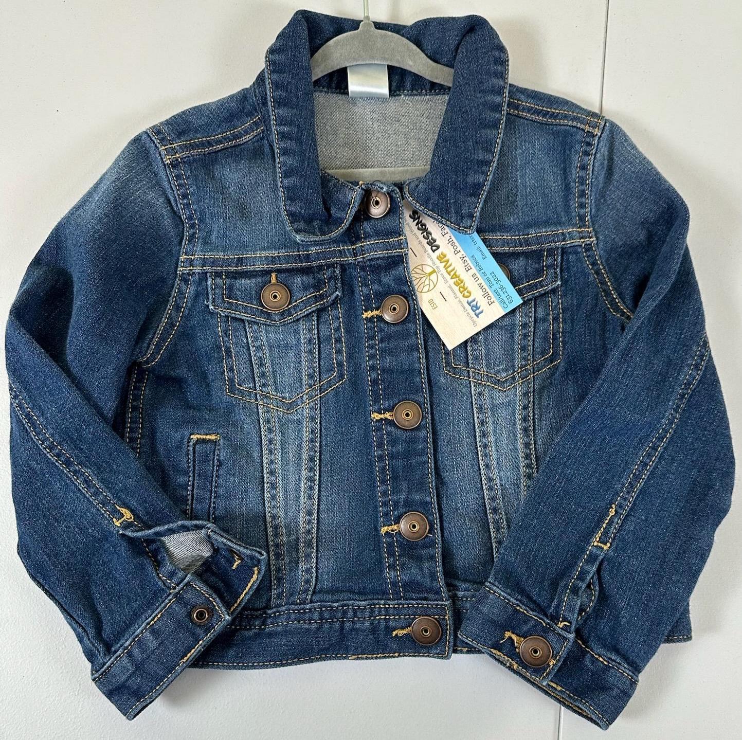 Straight Outta Diapers Jacket | 4T Toddler Denim Jacket Funny Baby Gift