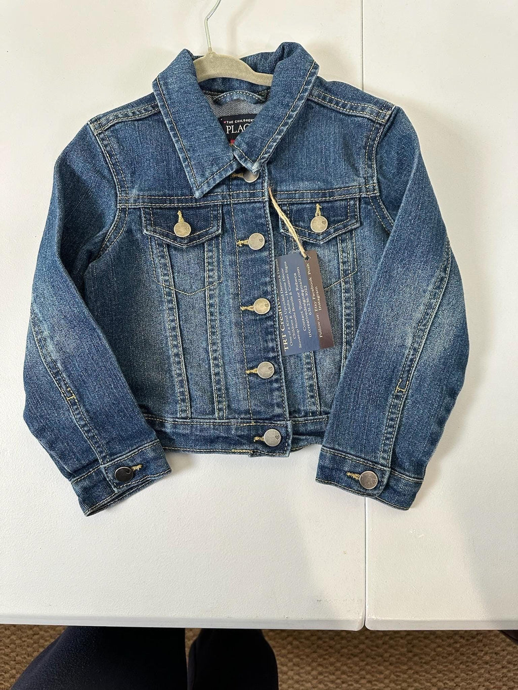 Vintage Pink Car Denim Jacket - Unique Jean Jacket with Retro Vehicle Design