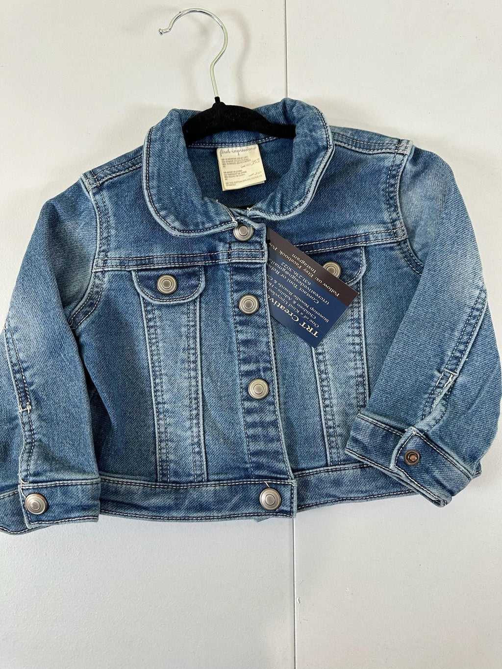 NY Giants Denim Jacket – Kids Football Outfit, 18-Month Jean Jacket